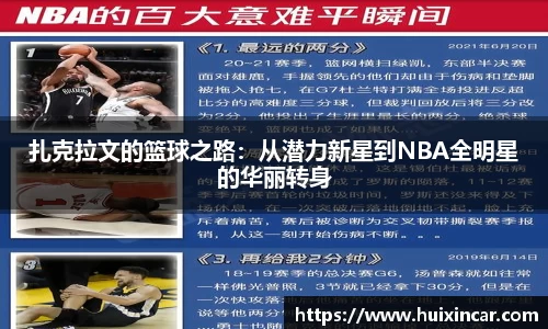 扎克拉文的篮球之路：从潜力新星到NBA全明星的华丽转身
