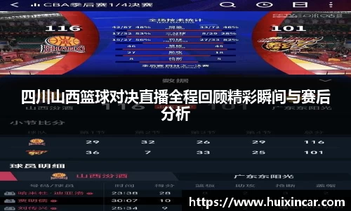 四川山西篮球对决直播全程回顾精彩瞬间与赛后分析